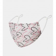 Face mask Hearts white