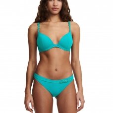 Chantelle Emblem Lake Blue push-up swim bikini top bandeau