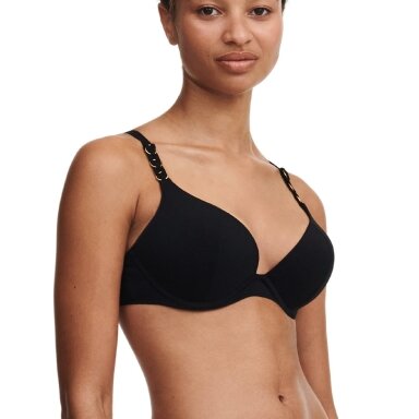 Chantelle Emblem Black push-up maudymosi kostiumėlio liemenėlė Chantelle Emblem Black push-up maudymosi kostiumėlio liemenėlė