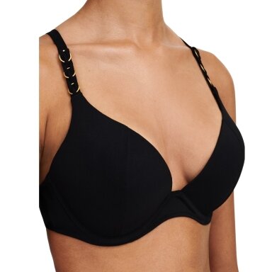 Chantelle Emblem Black push-up maudymosi kostiumėlio liemenėlė Chantelle Emblem Black push-up maudymosi kostiumėlio liemenėlė