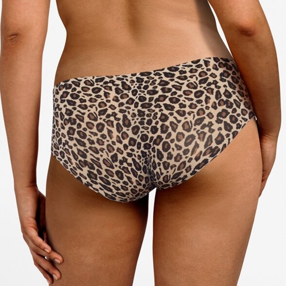 CHANTELLE Soft Stretch Hipster besiūlės kelnaitės Leopard 1 CHANTELLE Soft Stretch Hipster besiūlės kelnaitės Leopard 1
