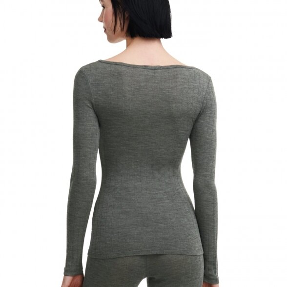 CHANTELLE Thermo Comfort  женская рубашка с длинными рукавами из шерсти и шелка 3
