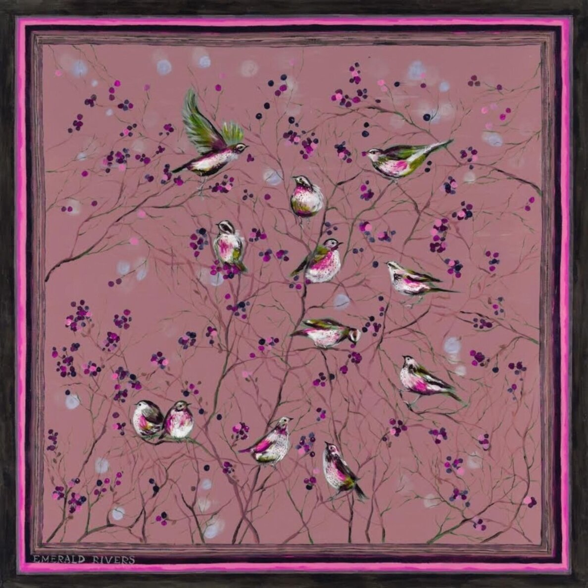 EMERALD RIVERS maža šilko skarelė Catch the Moment Dusty Antique Rose 53 × 53 cm 1 EMERALD RIVERS maža šilko skarelė Catch the Moment Dusty Antique Rose 53 × 53 cm 1