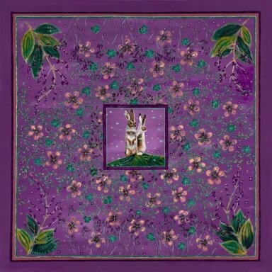 EMERALD RIVERS maža šilko skarelė Better Together Royal Amethyst 53 × 53 cm EMERALD RIVERS maža šilko skarelė Better Together Royal Amethyst 53 × 53 cm