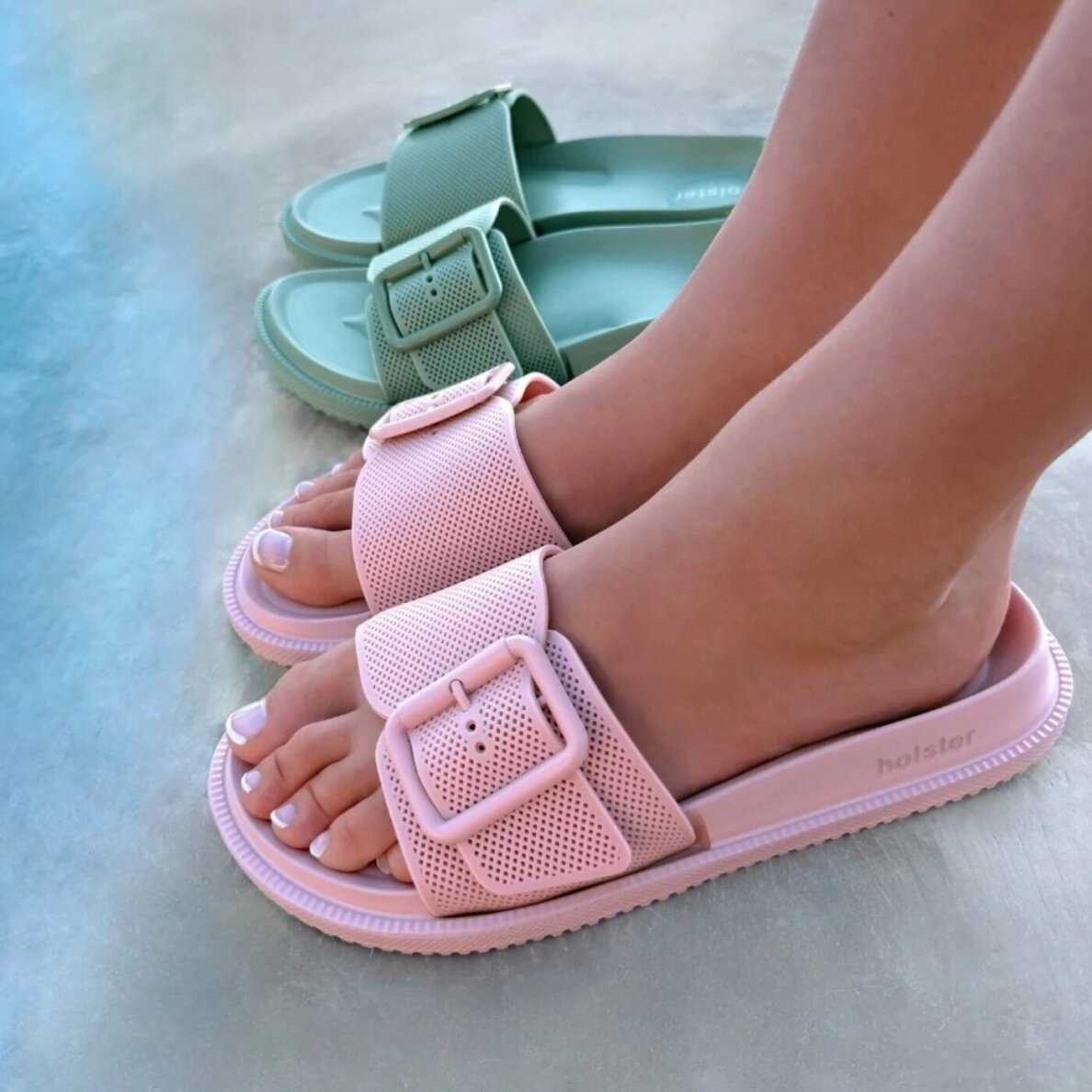 HOLSTER Laze paplūdimio šlepetės Rose 6