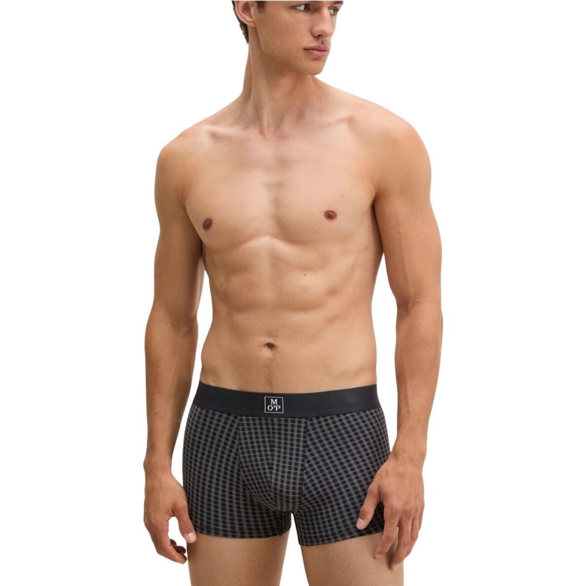MARC O'POLO meeste trunk-aluspüksid 3 tk Black Print/Black 4