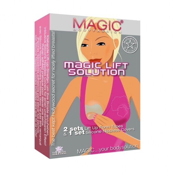MAGIC BODY FASHION Lift solution breast lift tape with silicone nipple covers 1