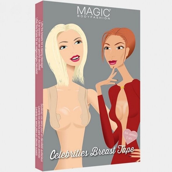 MAGIC Celebrities Breast Tape lipni juosta krūtinei pakelti, 2 komplektai pakuotėje 2