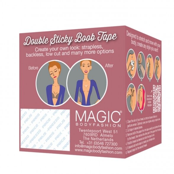MAGIC Double Sticky Breast Tape dvipusė lipni juosta krūtinei pakelti 4
