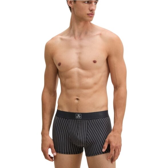 MARC O'POLO Men's Trunks 3-Pack Black Print/Black 4 MARC O'POLO Men's Trunks 3-Pack Black Print/Black 4
