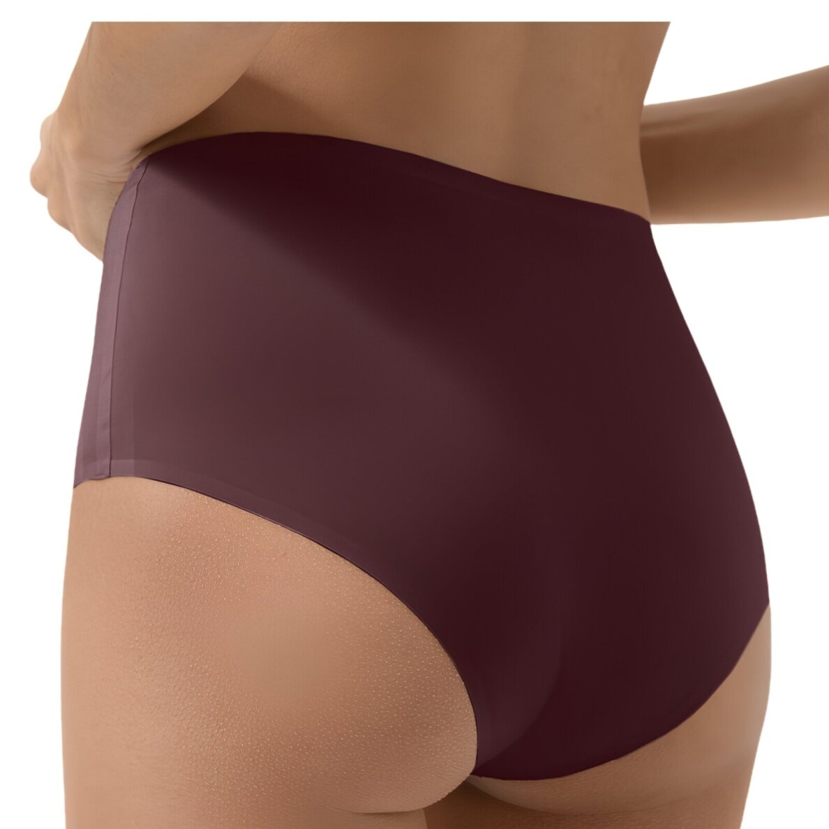 MEY Simply Better Invisibles aukšto juosmens modalo kelnaitės Hot Maroon 1