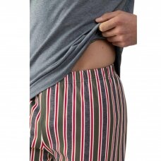 MEY Melange Striped vīriešu pidžama ar šortiem