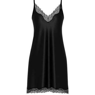 MEY Pure Shine Lace trumpi moteriški naktinukai juodi