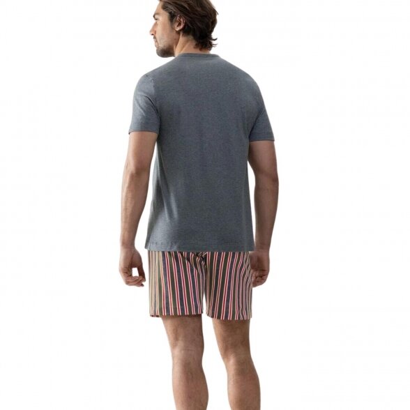 MEY Melange Striped vyriška pižama su šortais 1