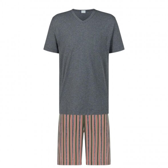 MEY Melange Striped vīriešu pidžama ar šortiem 3
