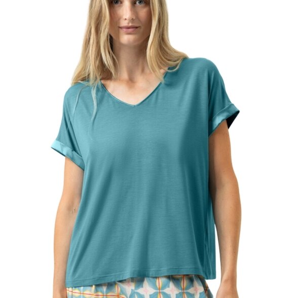 MEY Pure Chic short sleeved shirt Teal Dream