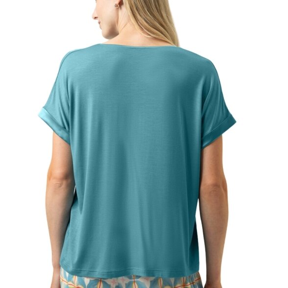 MEY Pure Chic short sleeved shirt Teal Dream 1 MEY Pure Chic short sleeved shirt Teal Dream 1