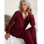 PRETTY YOU Bamboo Lace Bordeaux пижама