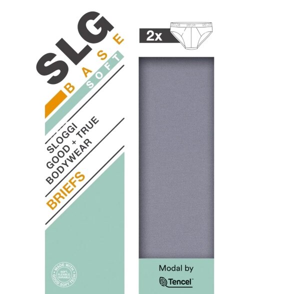 SLOGGI SLG Base Soft Brief мужские трусы, комплект 2 шт. 4 SLOGGI SLG Base Soft Brief мужские трусы, комплект 2 шт. 4