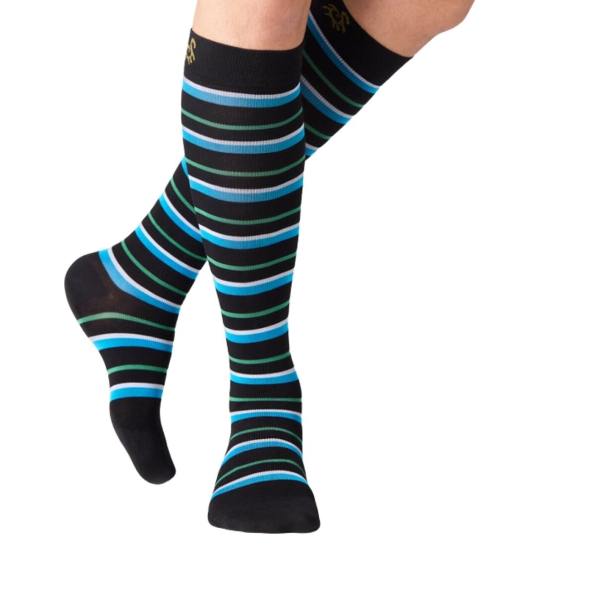 SOLIDEA Bamboo Stripe Game Horizon kompresinės kojinės iki kelių 1 SOLIDEA Bamboo Stripe Game Horizon kompresinės kojinės iki kelių 1