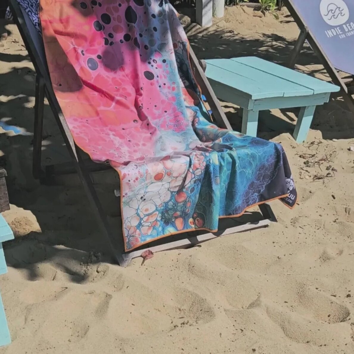 SooBluu Lamu paplūdimio / kelioninis rankšluostis 100X160 3