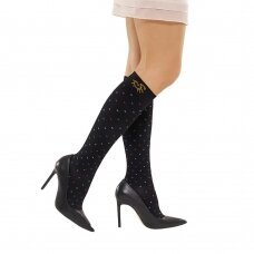 SOLIDEA Bamboo Pois compression knee highs