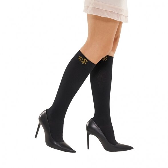 SOLIDEA Bamboo Opera compression knee highs 7