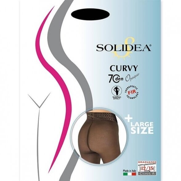 SOLIDEA Curvy 70 matinės kompresinės pėdkelnės apkūnesnėms moterims 3