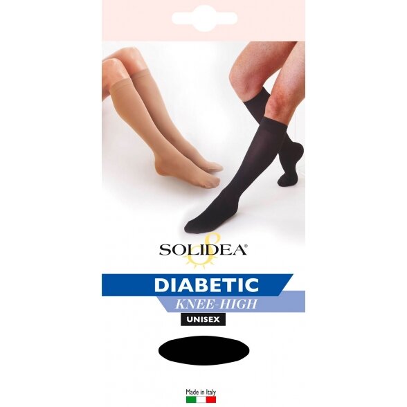 SOLIDEA Diabetic kojinės iki kelių diabetikams 2