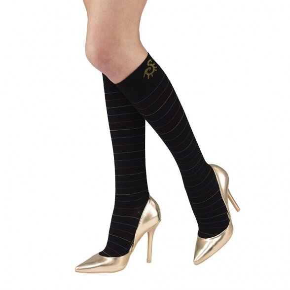 SOLIDEA Merino&Bamboo Funny compression knee highs 2