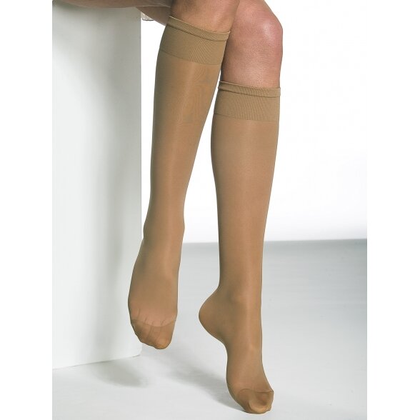 SOLIDEA Miss Relax 70 sheer women's compression knee highs 2