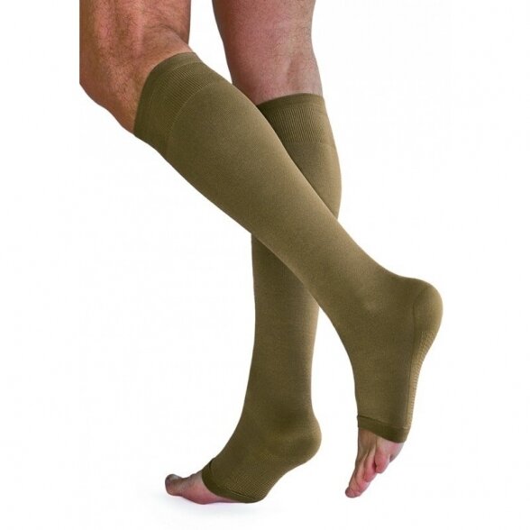 SOLIDEA Relax Unisex Ccl.2 PA open toe compression knee highs 1