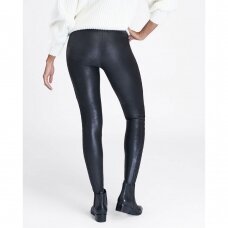SPANX Quilted faux leather shaping leggings
