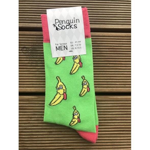 Обалделый банан - Жёлтые носки для мужчин 1