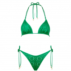 WATERCULT Riviera Notes bikini top green flare